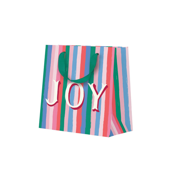 Joy Stripes Small Gift Bag - Hauslife