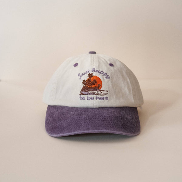 Just Happy to Be Here Embroidered Cap - Hauslife