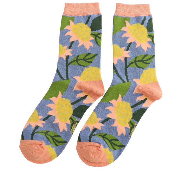 Ladies' Bamboo Socks - Echinaceas - Hauslife