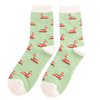 Ladies' Bamboo Socks - Skiing Dachshund - Hauslife