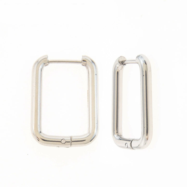 Large Rectangle Huggie Earrings - Hauslife