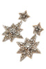 Large Silver Double Star Earrings - Hauslife