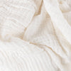 Lark Muslin Cotton Throw White - Hauslife