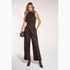 Leopard Print Wide Leg Trouser in Brown - Hauslife