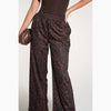 Leopard Print Wide Leg Trouser in Brown - Hauslife