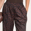 Leopard Print Wide Leg Trouser in Brown - Hauslife