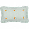 Les Fruites Embroidered Ruffle Cushion Orange - Hauslife