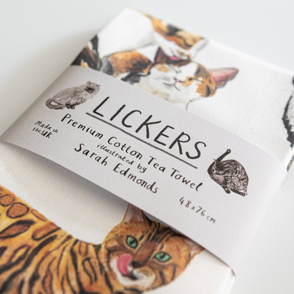 Lickers Cat Cotton Tea Towel - Hauslife