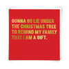 Lie Under Christmas Greetings Card - Hauslife