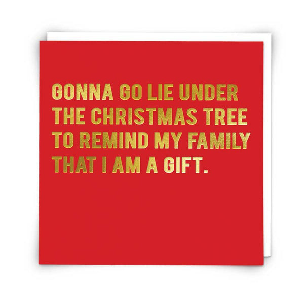 Lie Under Christmas Greetings Card - Hauslife