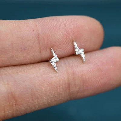 Lightning Bolt Stud Earrings - Hauslife