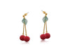 Lilly Beaded Cherry Earrings - Hauslife