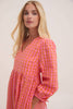 Lina Orange & Pink Gingham Dress - Hauslife