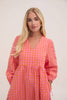 Lina Orange & Pink Gingham Dress - Hauslife