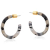 Livia Thin Resin Hoop Earrings - Hauslife