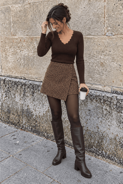 Lola Leopard Wrap Skort - Hauslife
