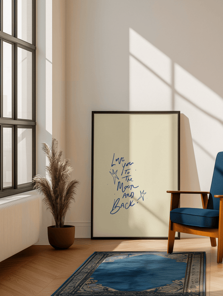 Love You to the Moon and Back Print - Hauslife