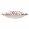 Lulah Block Printed Ruffle Cushion Linen/Red - Hauslife