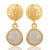 Luna Moonstone Drop Earrings - Hauslife