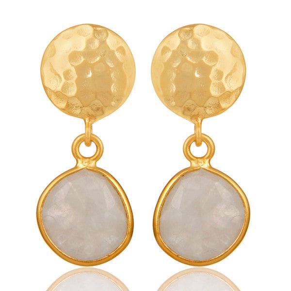 Luna Moonstone Drop Earrings - Hauslife