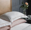 Luxury Piped Bedding - White & Blush - Hauslife