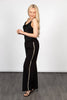 Margot Wide Leg Trouser - Black/Gold, Wavy Stripe - Hauslife