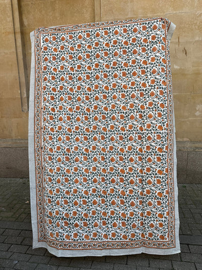 Marigold Handblock Tablecloth - Hauslife