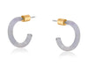 Marta Petite Resin Hoop Earrings - Hauslife