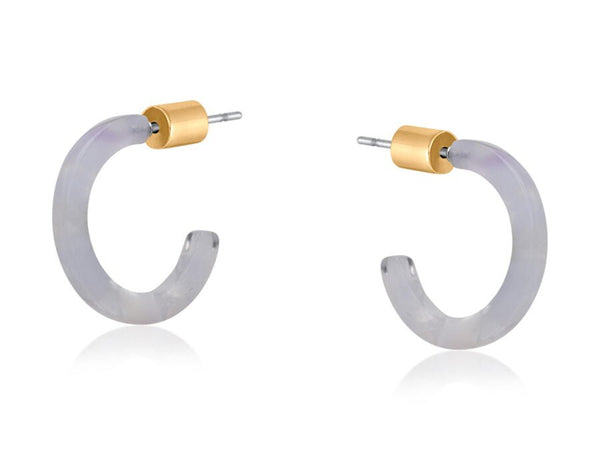 Marta Petite Resin Hoop Earrings - Hauslife