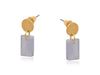 Marta Petite Resin Rectangle Stud Earrings - Hauslife