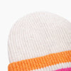 Martha Striped Beanie Hat in Orange/Pink - Hauslife