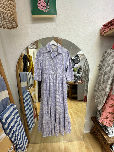 Mauve Cotton Shirt Dress - Hauslife