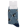 Men's Bamboo Socks - Denim Orcas - Hauslife