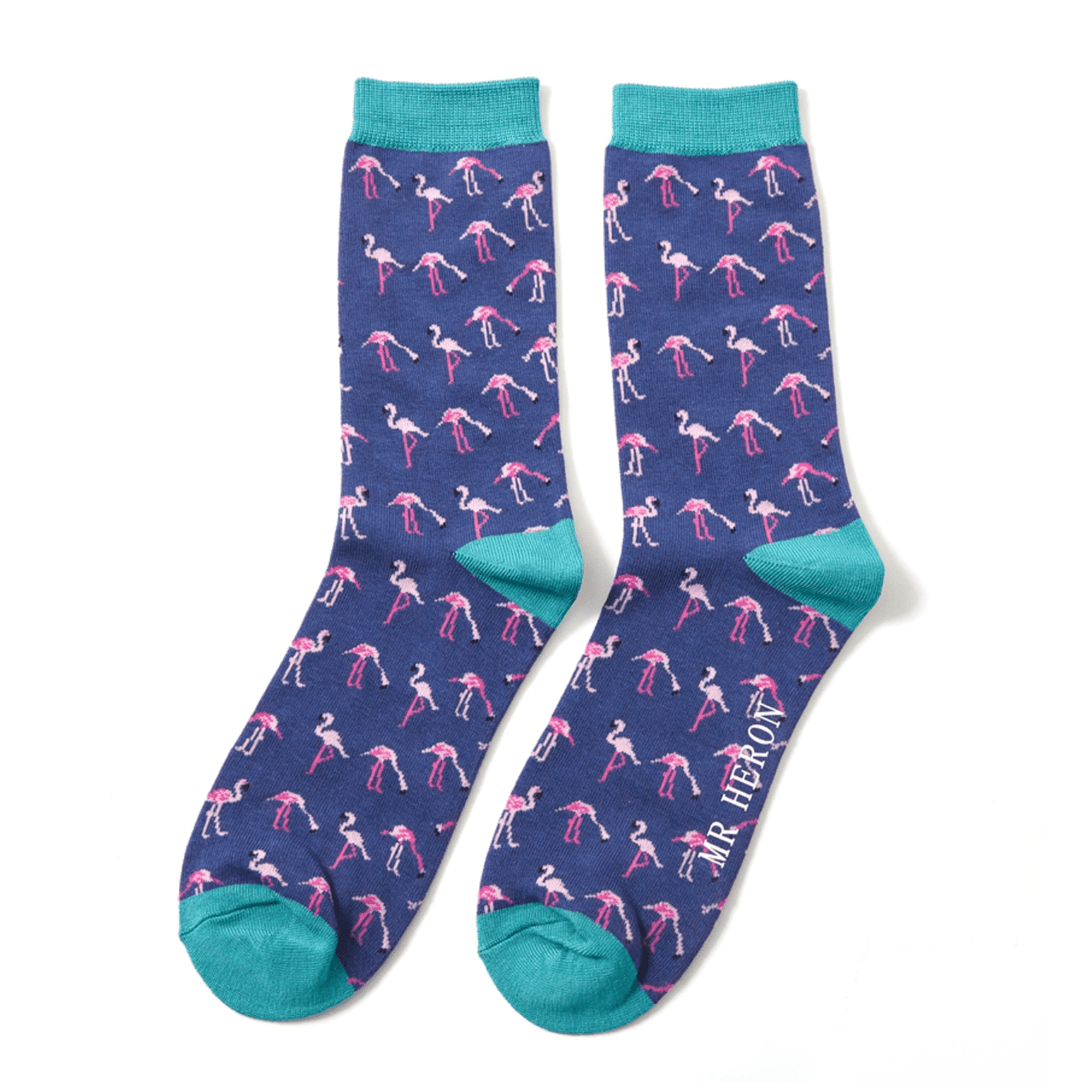 Men's Bamboo Socks - Flamingos - Hauslife