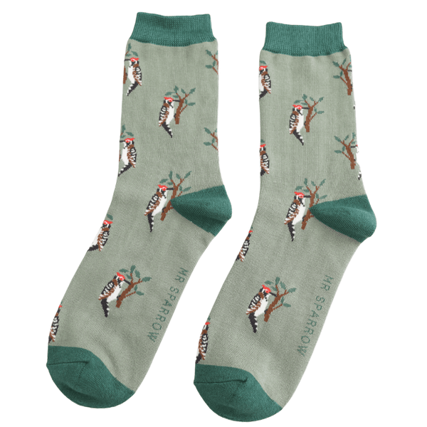 Men's Bamboo Socks - Woodpeckers - Hauslife