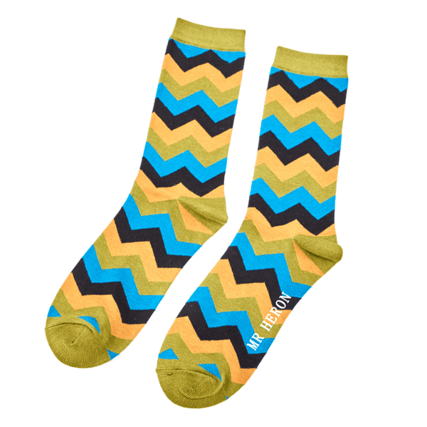 Men's Bamboo Socks - Zig Zag - Hauslife