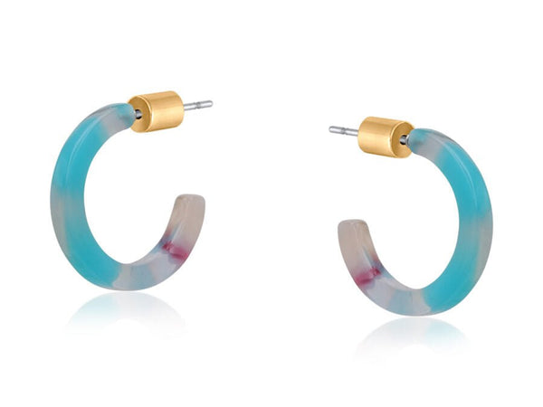 Messina Petite Resin Hoop Earrings - Hauslife