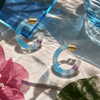 Messina Petite Resin Hoop Earrings - Hauslife