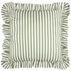 Millie Ruffle Striped Outdoor Cushion Green - Hauslife
