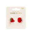 Mini Hair Claw Clips - Apple and Strawberry - Hauslife