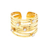 Multi - Band Cubic Zirconia Ring - Hauslife