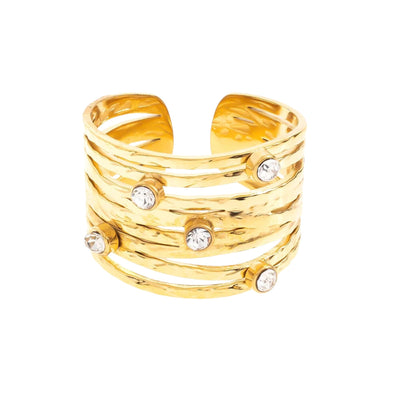 Multi - Band Cubic Zirconia Ring - Hauslife