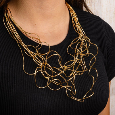 Multi Strand Statement Necklace - Hauslife
