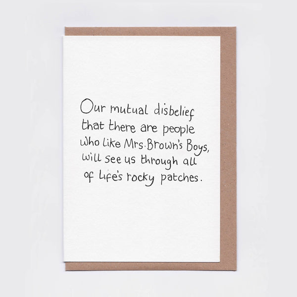 Mutual Disbelief Mrs Brown's Boys Card | Funny Love Card - Hauslife