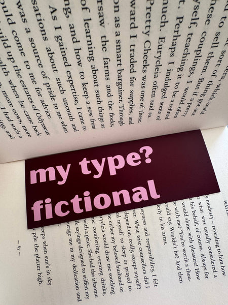 My Type? Fictional Bookmark - Hauslife