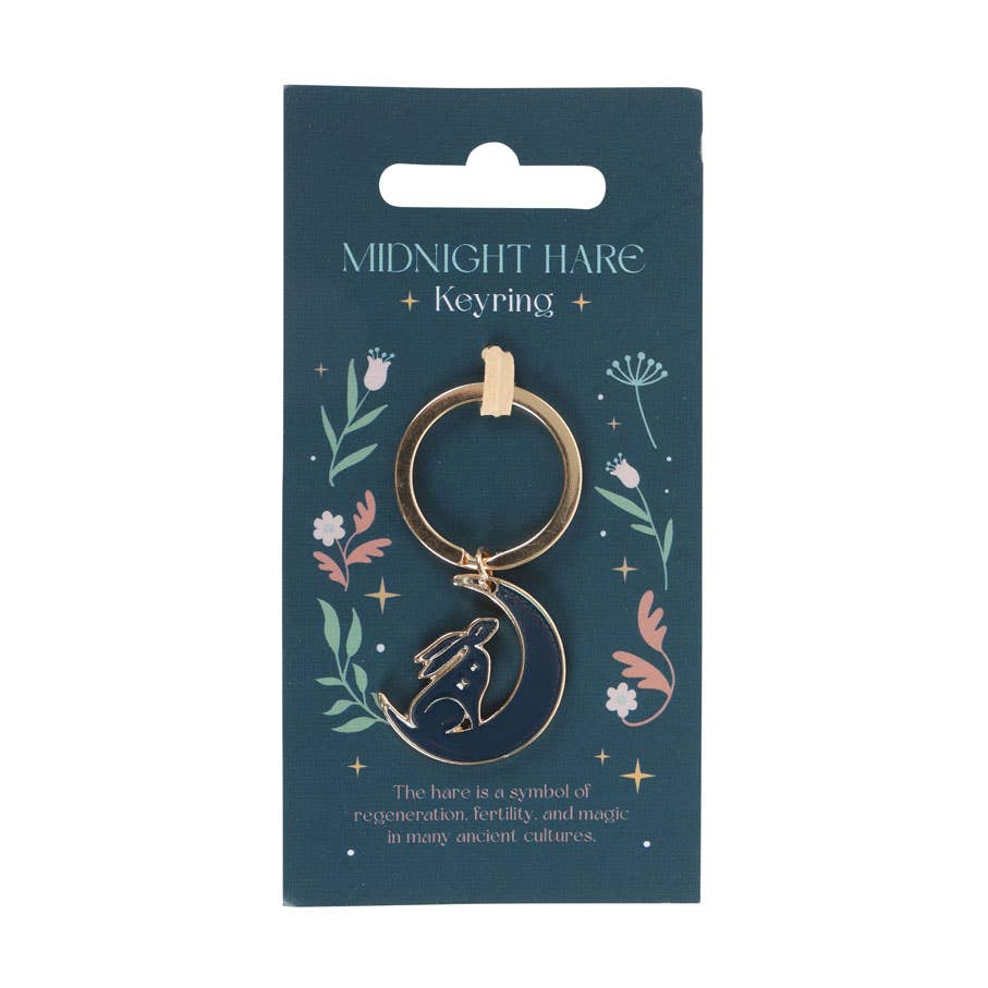 Mystical Midnight Hare Keyring - Hauslife