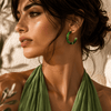 Natalia Petite Resin Hoop Earrings - Hauslife