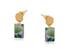 Natalia Petite Resin Rectangle Stud Earrings - Hauslife
