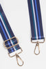 Navy Blue Centre Stripe Bag Strap - Hauslife