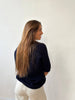 Navy Knitted T-Shirt - Hauslife